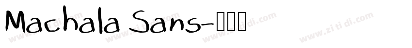 Machala Sans字体转换